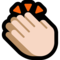 Clapping Hands - Light emoji on Microsoft